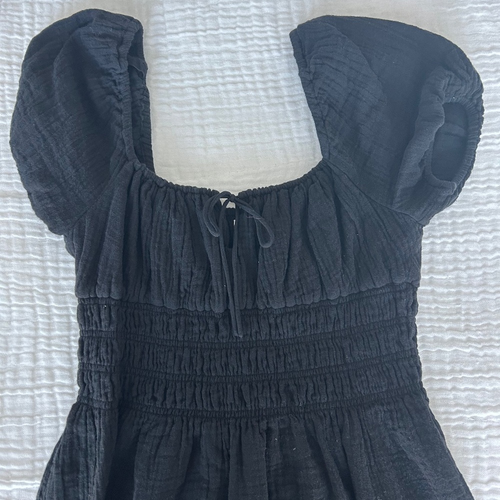 Aritzia Sunday Best Black Mini Dress